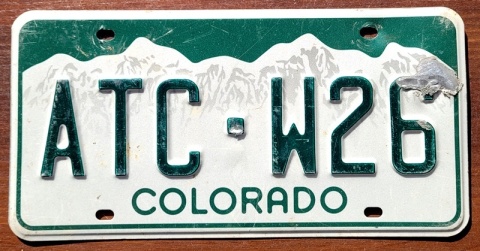 Colorado - tablica z USA