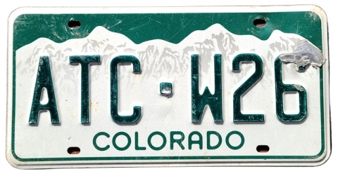 Colorado - tablica z USA