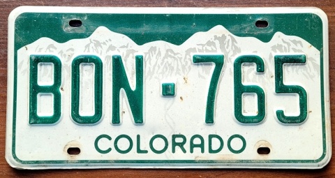 Colorado - tablica z USA