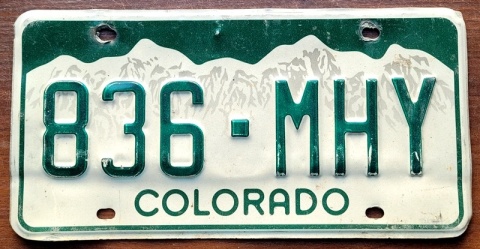 Colorado - tablica z USA