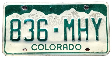 Colorado - tablica z USA