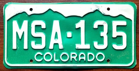 Colorado - tablica z USA