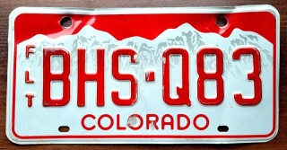 Colorado - tablica z USA
