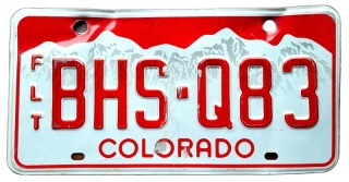 Colorado - tablica z USA