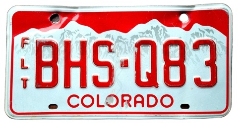 Colorado - tablica z USA