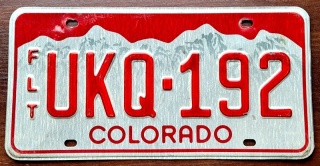 Colordo - tablic z USA