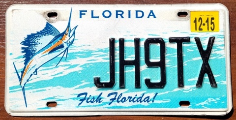 Florida 2015 - tablica z USA