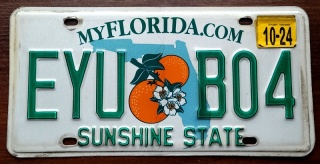 Florida 2024 - tablica z USA