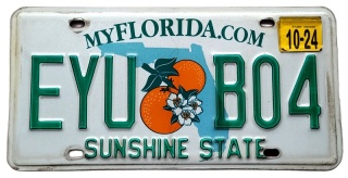 Florida 2024 - tablica z USA