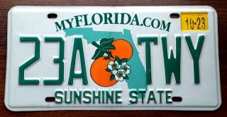 Florida 2023 - tablica z USA