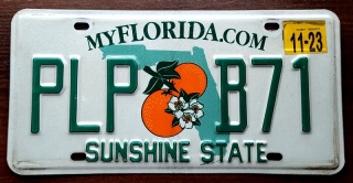 Florida 2023 - tablica z USA