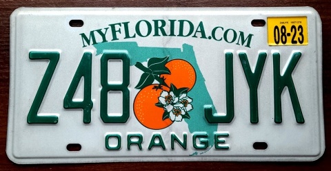 Florida 2023 - tablica z USA