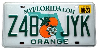 Florida 2023 - tablica z USA