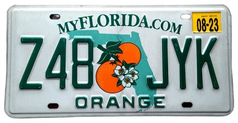 Florida 2023 - tablica z USA