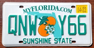 Florida 2022 - tablica z USA