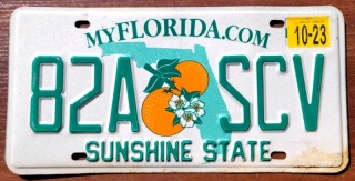 Florida 2023 - tablica z USA