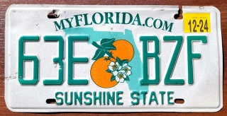 Florida 2024 - tablica z USA