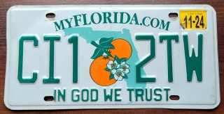 Florida 2024 - tablica z USA