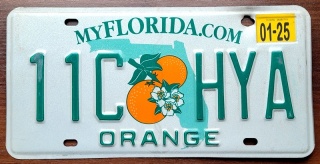 Florida 2025 - tablica z USA