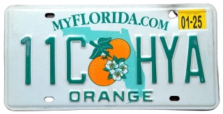 Florida 2025 - tablica z USA