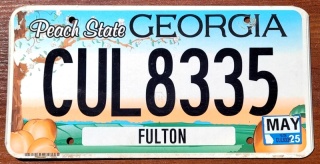 Georgia 2025 - tablica z USA