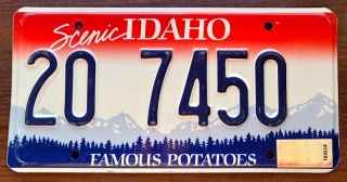 Idaho 2003 - tablica z USA