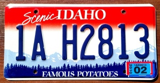 Idaho 2010 - tablica z USA