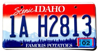 Idaho 2010 - tablica z USA