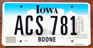 Iowa - tablica z USA