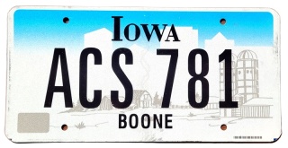 Iowa - tablica z USA