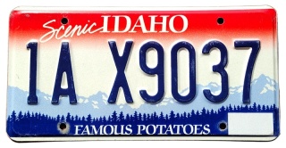 Idaho - tablica z USA