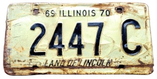 Illinois 1969/70 - tablica z USA