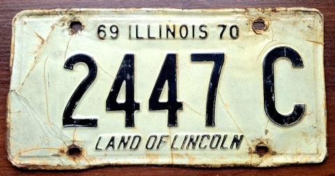 Illinois 1969/70 - tablica z USA