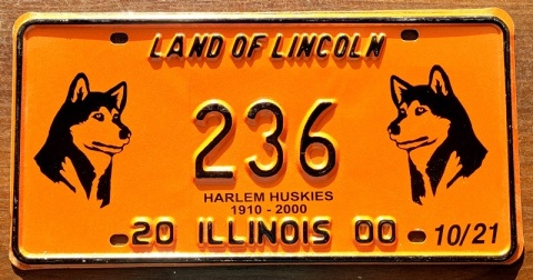 Illinois 2000 - tablica z USA