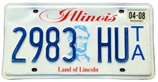 Illinois 2008 - tablica z USA