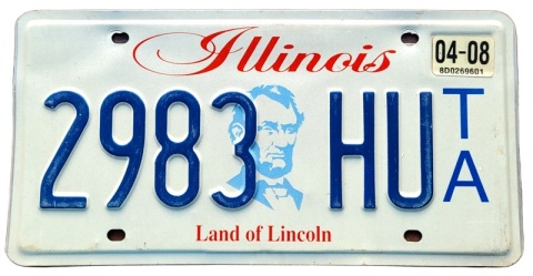 Illinois 2008 - tablica z USA