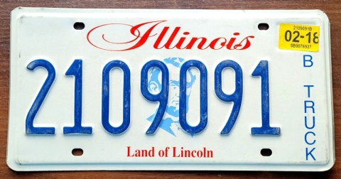 Illinois 2018 - tablica z USA