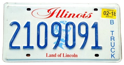 Illinois 2018 - tablica z USA