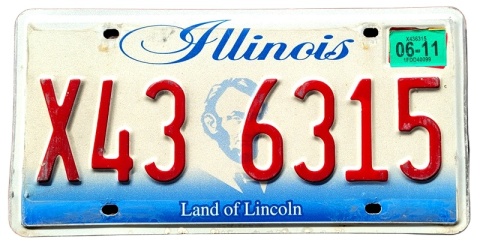 Illinois 2011 - tablica z USA