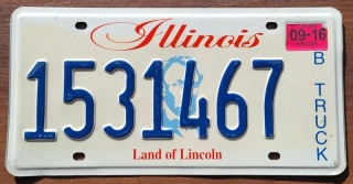 Illinois 2016 - tablica z USA