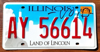 Illinois 2019 - tablica z USA