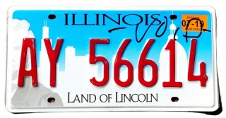 Illinois 2019 - tablica z USA