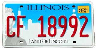 Illinois 2021 - tablica z USA