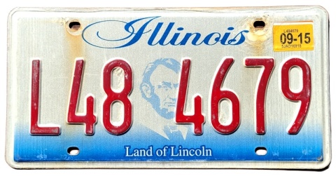 Illinois 2015 - tablica z USA