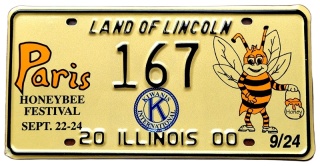 Illinois 2000 - tablica z USA