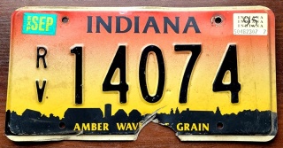 Indiana 1995 - tablica z USA