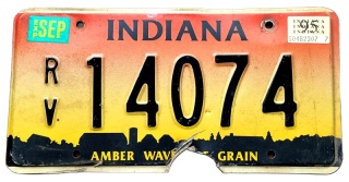 Indiana 1995 - tablica z USA