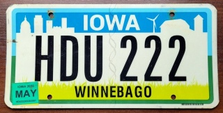 Iowa 2020 - tablica z USA