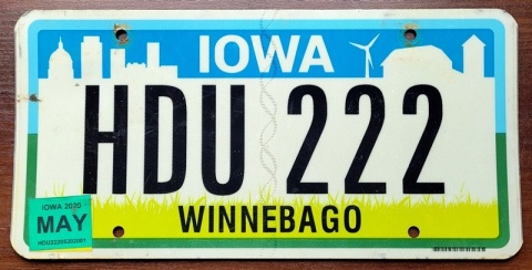 Iowa 2020 - tablica z USA