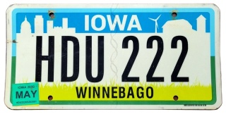 Iowa 2020 - tablica z USA